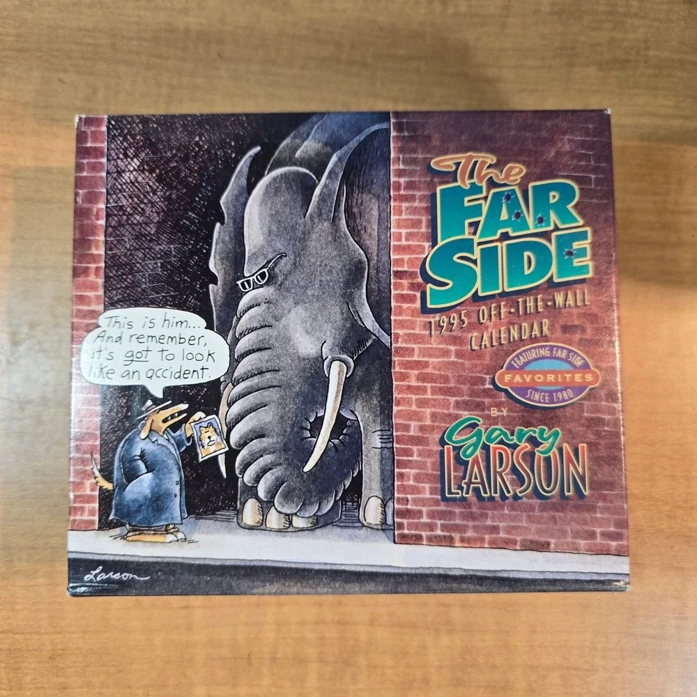 1995 Vintage THE‎ FAR SIDE Off the Wall Daily Desk Calendar by Gary Larson NEW